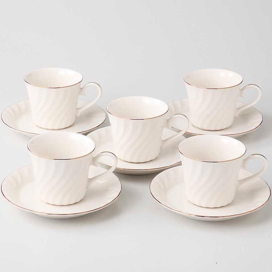 美濃焼! ☆ゴールドライン・コーヒー碗皿☆ V4081-1 新品 マグカップ 紅茶 ミルク ラテ エスプレッソ ギフト拍卖