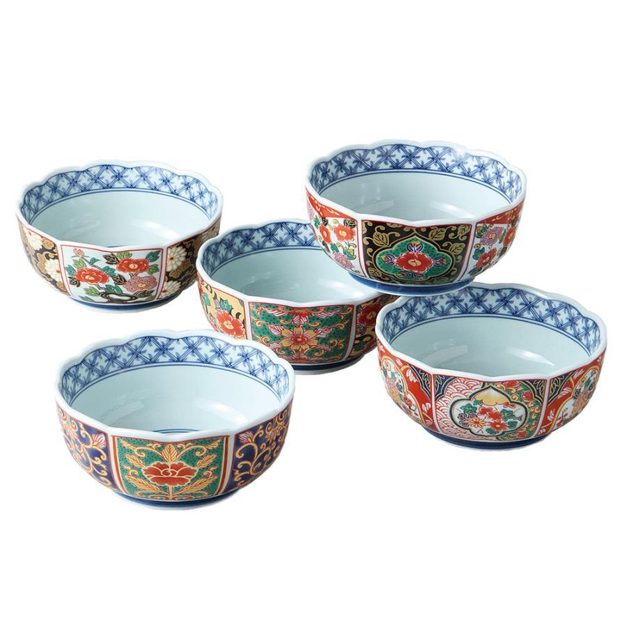 ボウル! ☆錦絵変り・小鉢揃☆ V4077-3 新品 丼 碗 多用丼 盛皿 プレート 盛鉢 有田焼 ギフト拍卖