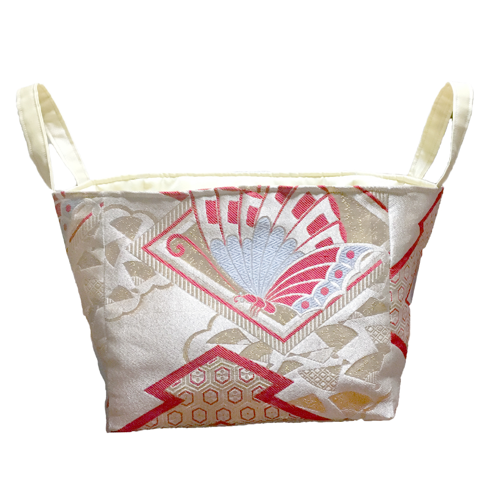 着物生地リメイク バスケット (baske) No5 着物 ハンドメイド 限定拍卖
