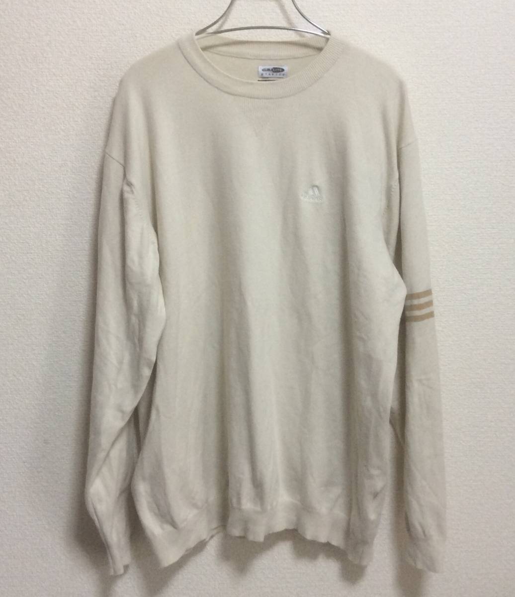 テーラーメイド/アディダス CLIMALITE SERETCH ゴルフ コットン ニット ストレッチ メンズ Lサイズ ロゴ刺繍拍卖