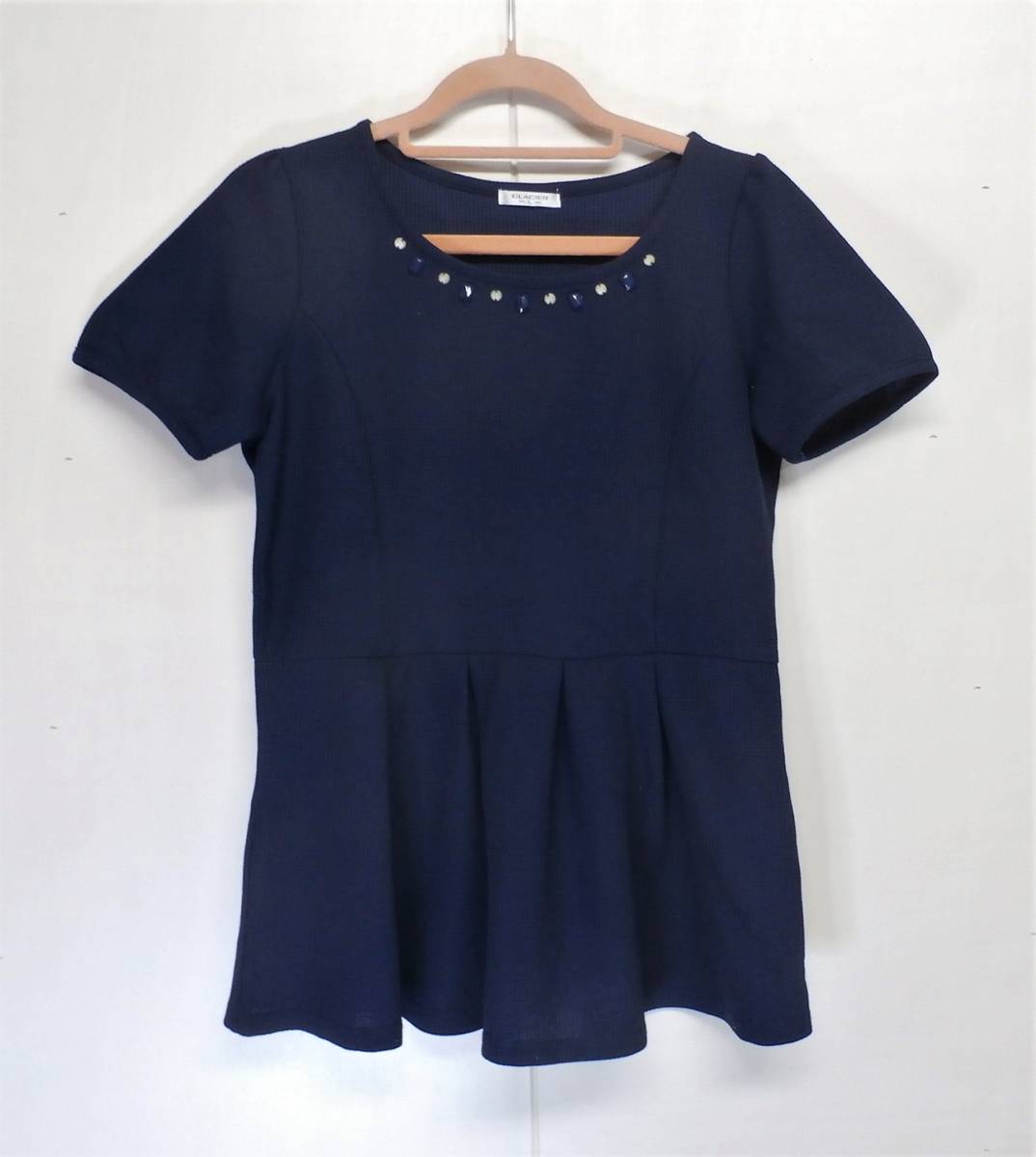 14281 ◆ GLACIER サイズL 紺色 お洒落 トップス拍卖