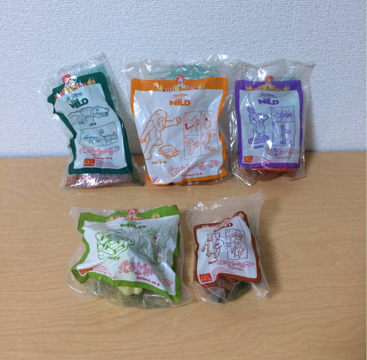 ディズニー THE WILD マクドナルド ハッピーセット フィギュア 2006年 未使用 5点セット拍卖