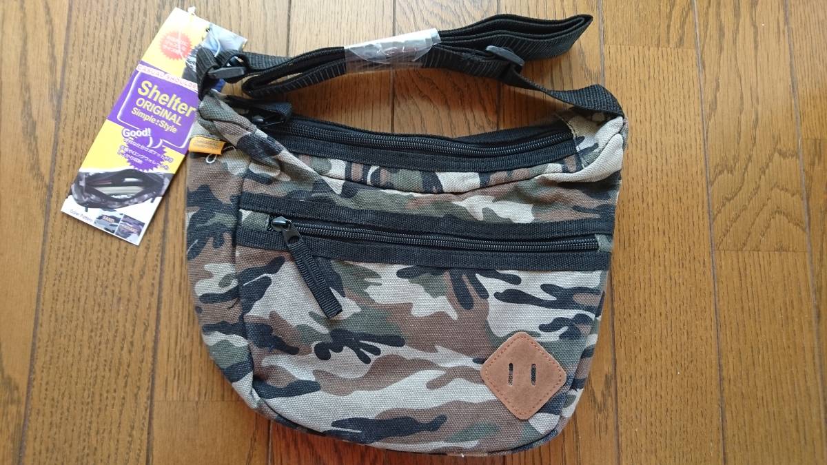 ★新品 Shielter ショルダーバック 迷彩拍卖