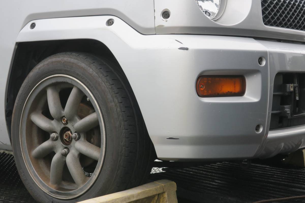 H13 TA-L750S ネイキッド EF-VE(NA) 純正 フロント右側 コーナーバンパー 52112-97201 / S07 / 84965km拍卖