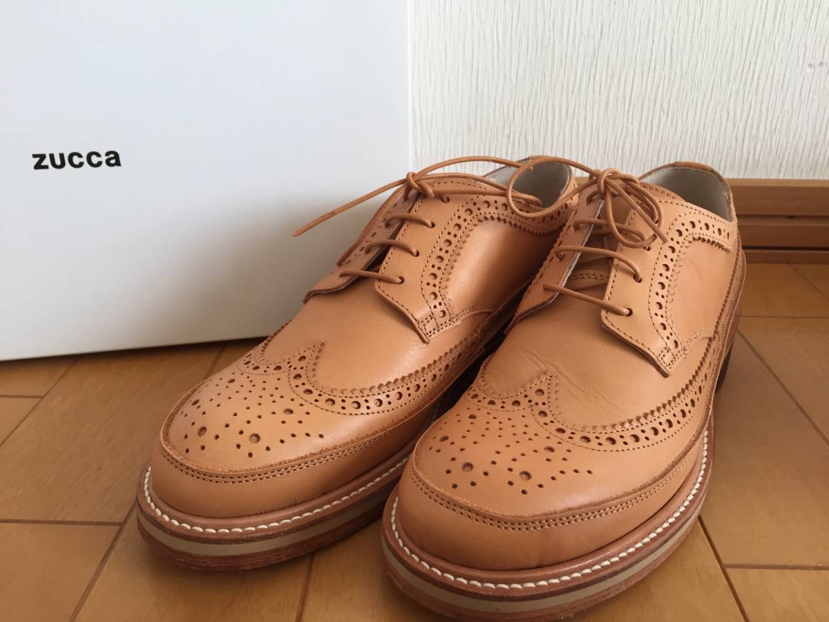 新品◆zucca ウイングチップシューズ◆ズッカ◆サイズM24.0◆定価49680円拍卖