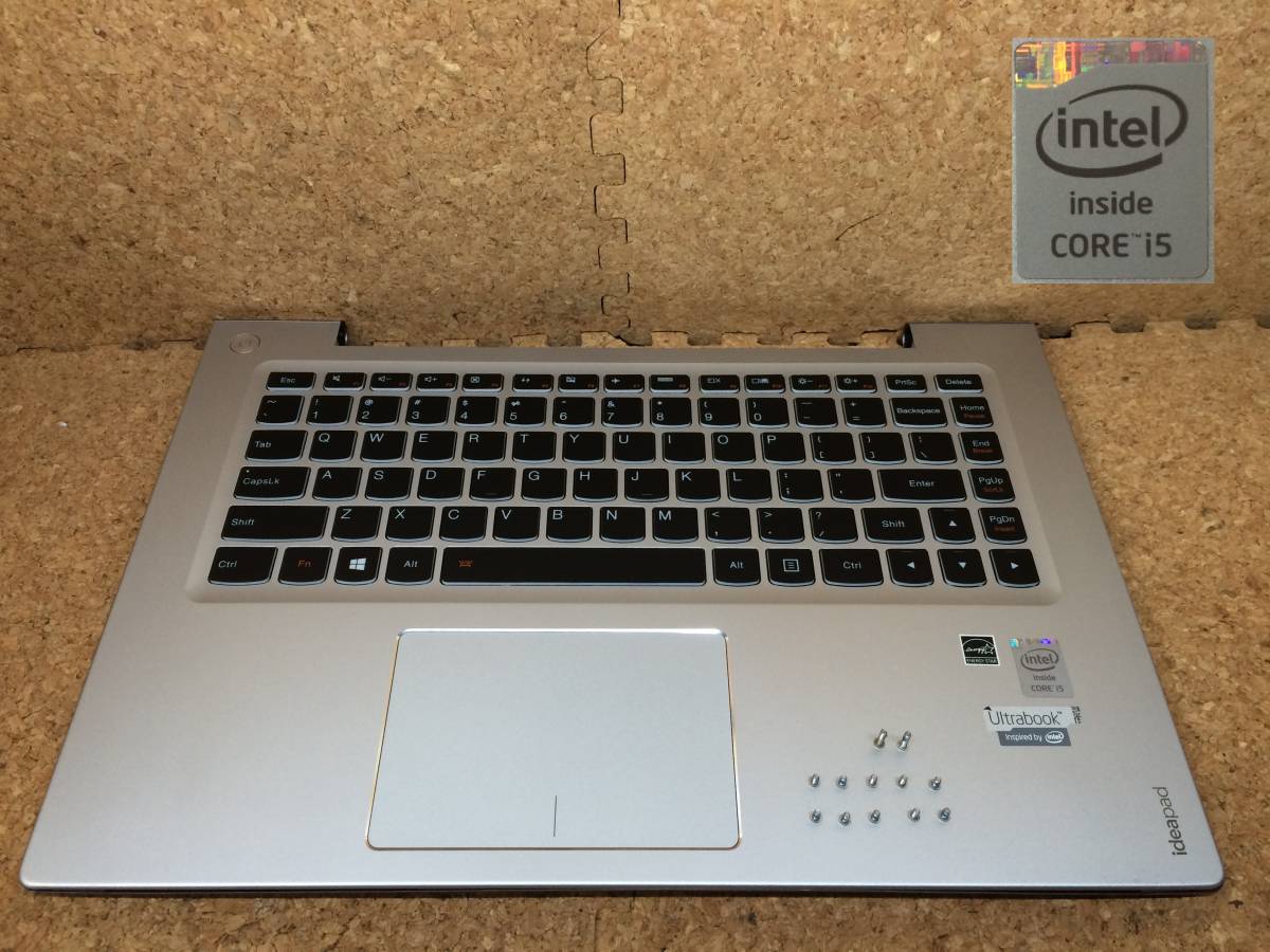 A6925)Lenovo ideaPad U430 Touch (20270)用パームレスト(英字キーボード、タッチパット) +裏面カバー 中古動作品拍卖