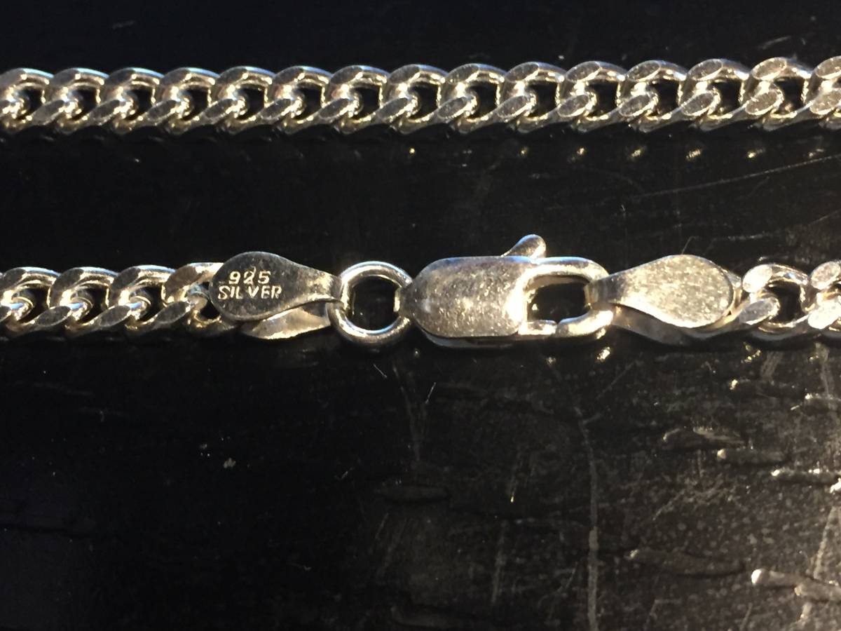 ◎送料無料 SV925 刻印有 メチャ太めの 喜平50cm 4.0ミリ幅 (K125-50)拍卖