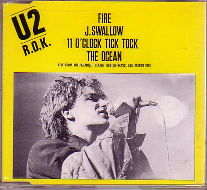 送料込即決 U2.CD「R.O.K.-FIRE/J.SWALLOW/11 O'CLOCK TICK TOCK(Live)/THE OCEAN(Live)」664-972オーストリア輸入盤中古拍卖