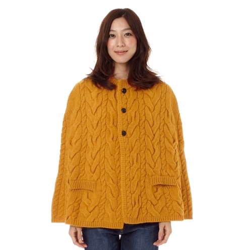 新品*トゥモローランド*マカフィー*ブラウンニットポンチョコート茶拍卖