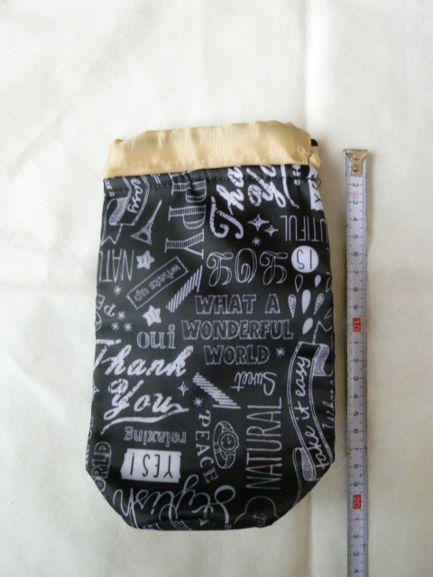 ★★保冷ペットボトル入れ カフェ柄 500ml用 (黒)F2拍卖