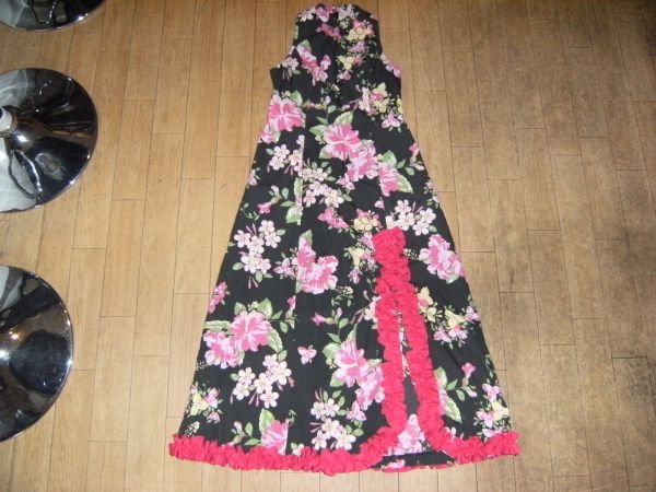 昭和レトロ★日本製★ワンピース,チュニック★お嬢様,やまとなでしこ★ハワイアンドレス フラダンス ムーム★ハイビスカス 南国 HAWAII拍卖