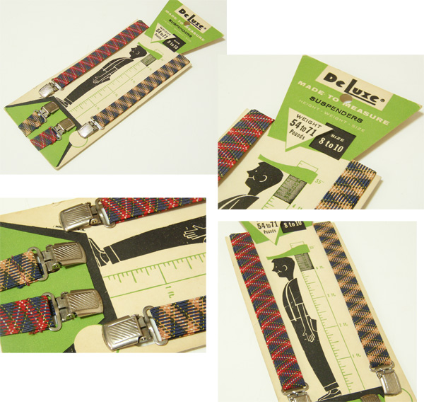 ヴィンテージ デッドストック 子供用 サスペンダー / 50s,ロカビリー,FIFTIES,40s.アールデコ,ブレイシーズ,ARTDECO,アンティーク,レトロ拍卖