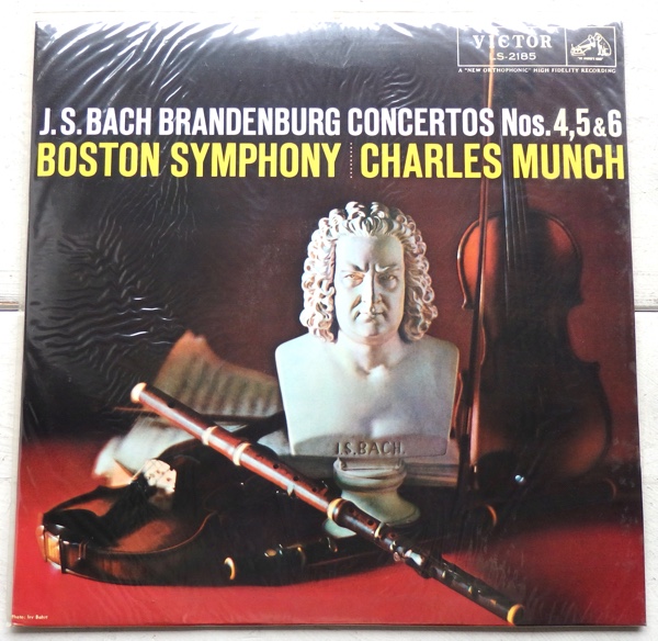LP バッハ ブランデンブルク協奏曲集 第2集 第4番~第6番 ミュンシュ ボストン交響楽団 LS2185拍卖