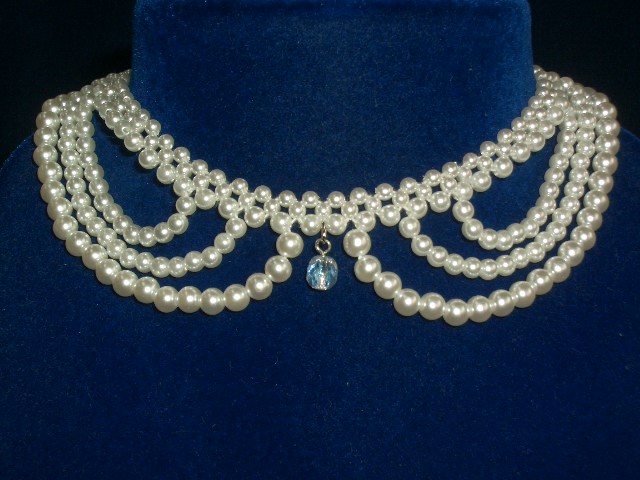 定形外郵便送料無料(KAN-08)子ども用パール編ネックレス拍卖