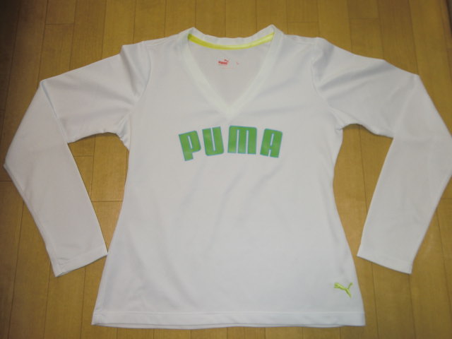 ★最終値下げ★PUMAプーマ★長袖ランニングトップスシャツ美ライン<L>吸汗速乾素材ストレッチ肉厚素材★切手★拍卖