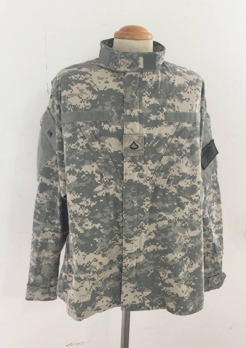 #.米軍実物支給品 ACU 戦闘服上衣 L/R(+PATCH). BOX1拍卖