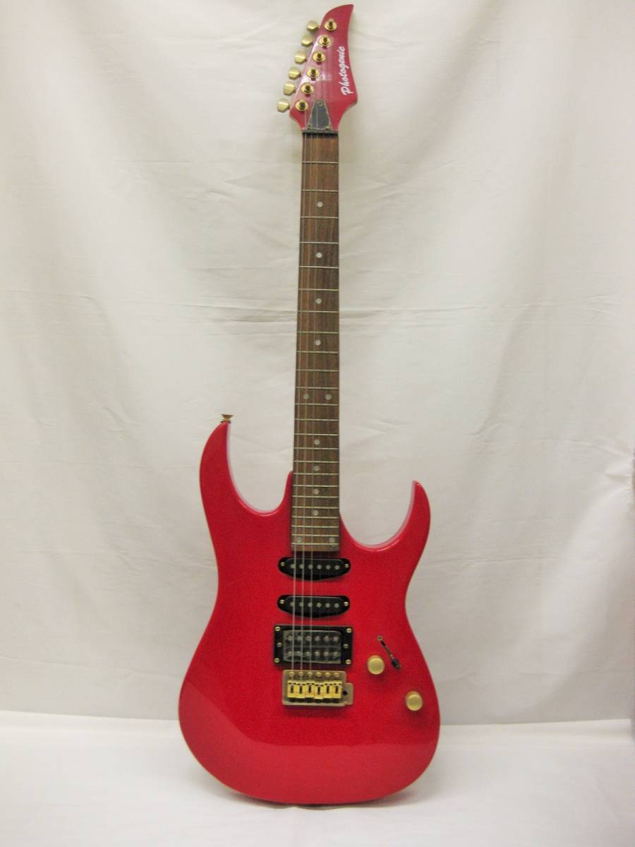 ジャンク扱い Photogenic エレキギター 赤 フォトジェニック 当時物 拍卖
