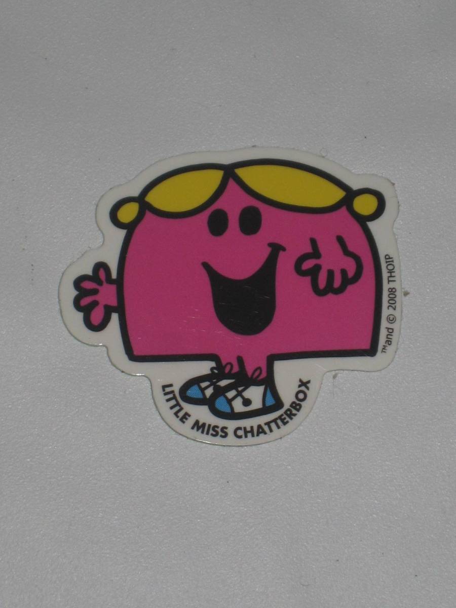 3551★新品★Mr Men & Little Miss ミスターメン & リトルミス LITTLE MS.CHATTERBOX ステッカー★可愛い★拍卖