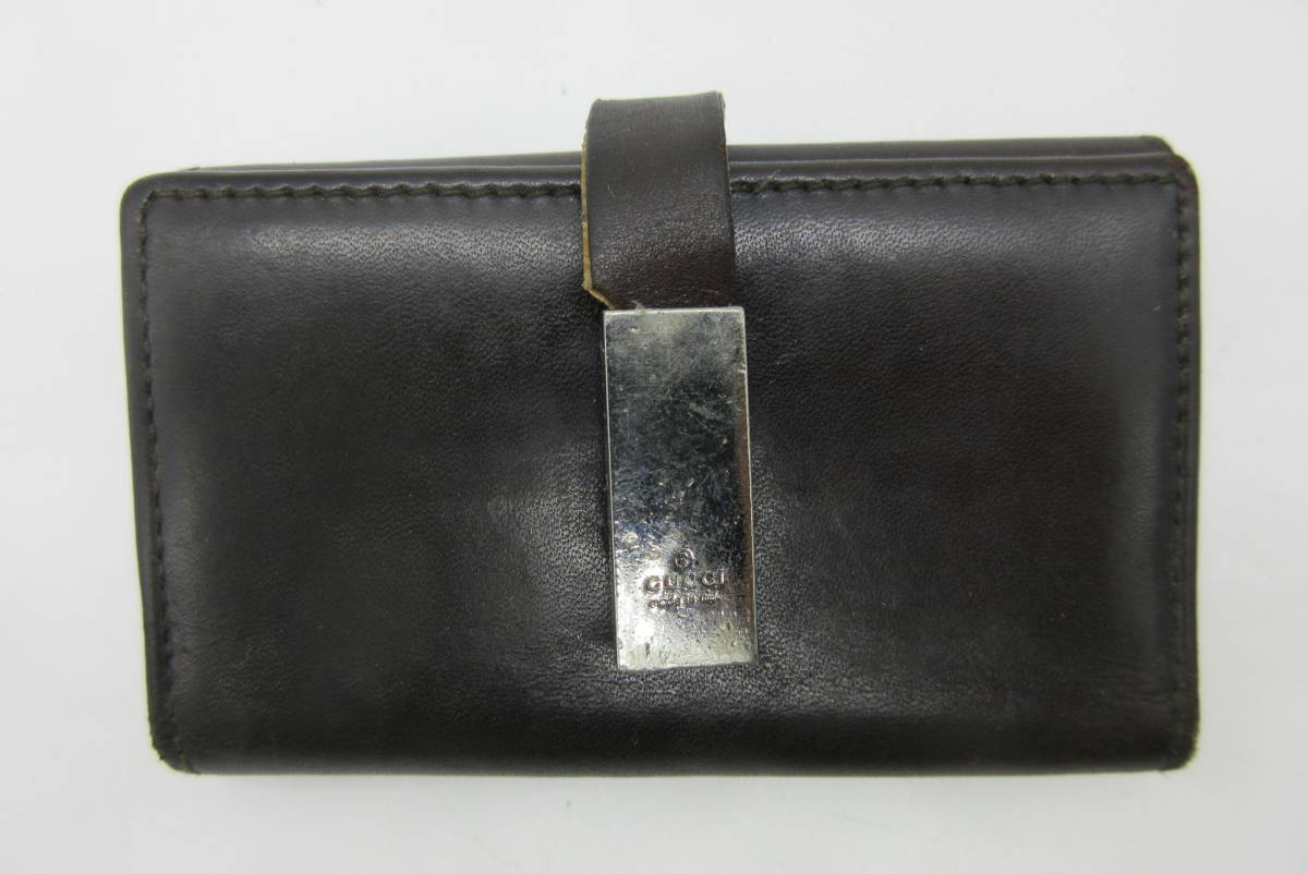 グッチ キーケース レザー ブラック拍卖