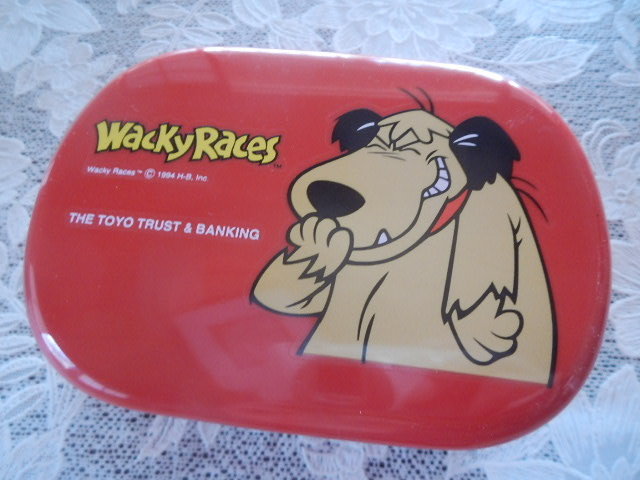 ノベルティ 東洋信託銀行 弁当箱 【犬 ケンケン Wacky Races】 1994年 チキチキマシン猛レース レトロ 非売品 バンド無し ワーナー キャラ拍卖