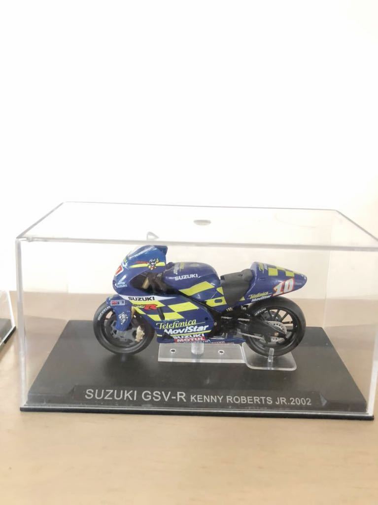 1/24 SUZUKI RSV-R ケニー・ロバーツJr. 2002 Moto-GP スズキ : IXO TAMIAYA ALTAYA 週間チャンピオンバイク コレクション ミニカー拍卖