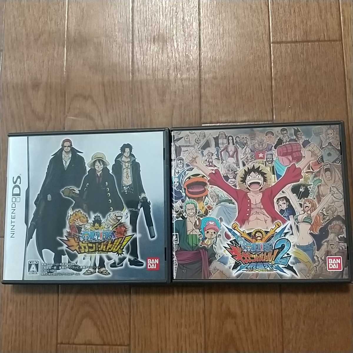 Nintendo DS ワンピースギガンバトル!ONE PIECEGigantBattle!2New World 2本セット拍卖
