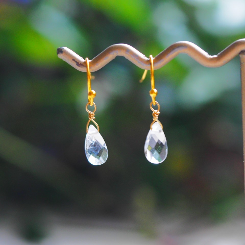 水晶 ピアス 天然水晶拍卖