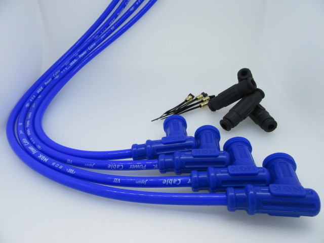 送料無料 L1B NGK パワーケーブル 4セット カワサキ Z400FX Z400GP ゼファー400 プラグ プラグコード拍卖