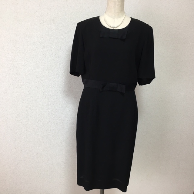 美品★Noir Robe ONWARD ブラックフォーマル ワンピース 11拍卖