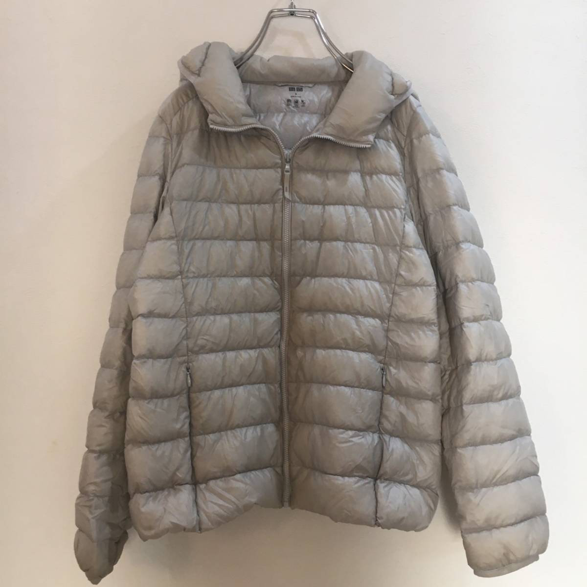 UNIQLO/ユニクロ ウルトラダウンジャケット/M/ナイロン/ライトグレー/217-173353 レディース アウトドアキャンプ拍卖