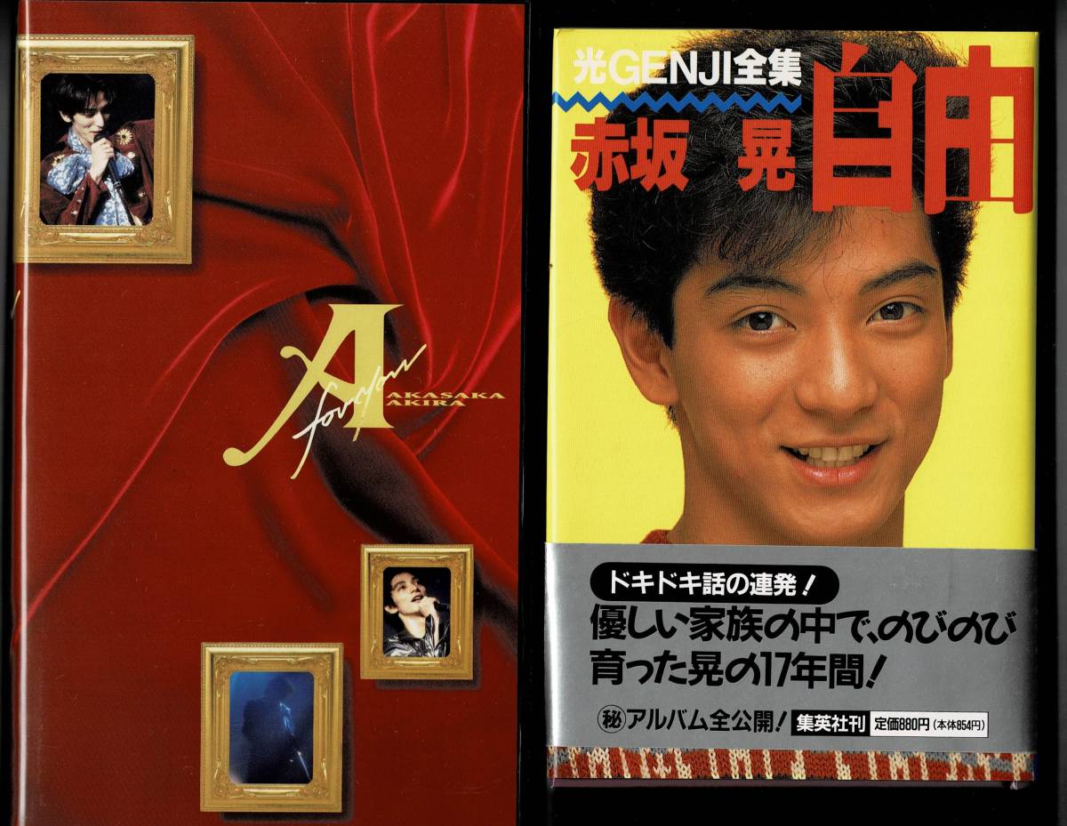 ★赤坂晃 A for you 平成6年日本武道館コンサートビデオ・封入特典付/光GENJI全集 赤坂晃 自由 集英社刊 初版発行 ジャニーズ事務所拍卖