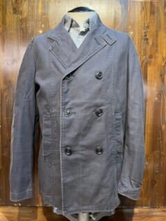 K543 メンズ コート SHIPS シップス グレー 灰 ダブル 薄手 ジャケット セレクトショップ / M (8)拍卖
