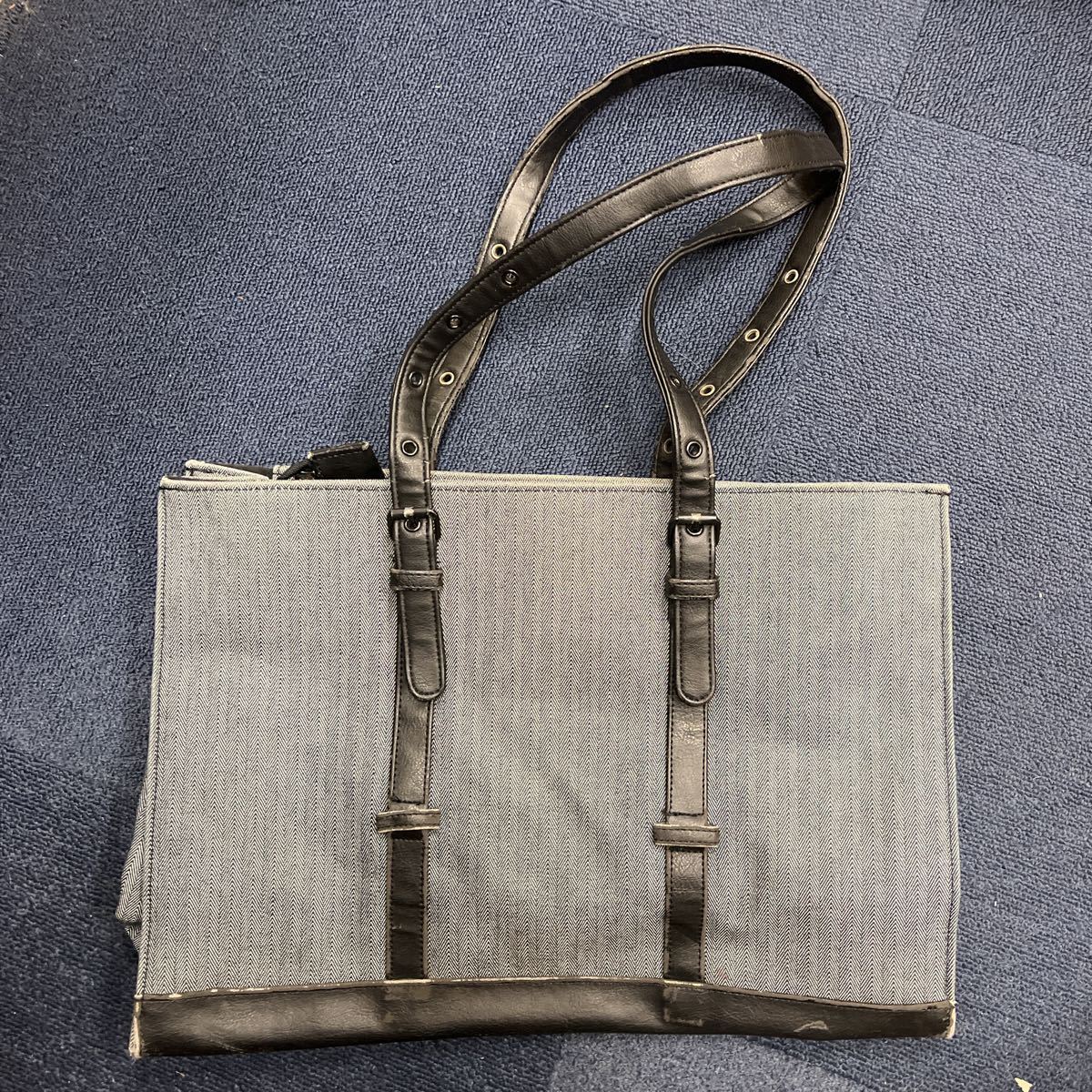 13691-6 1025N TAKEO KIKUCHI タケオキクチ トートバッグ グレー系拍卖