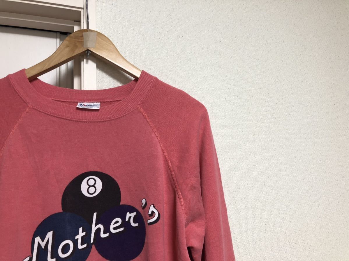 80s90sヴィンテージMADE IN USA アメリカ製ヘインズHANESピンクプリントスウェットsize L42-44拍卖