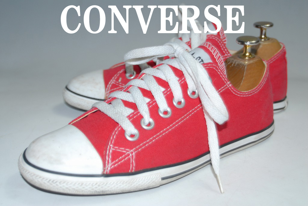 MIX135/驚愕の999円完全売り切り!コンバース/23.5㎝/ロー/レッド◆大注目の1足!圧巻の存在感◆ランニング/スニーカー/シューズ拍卖