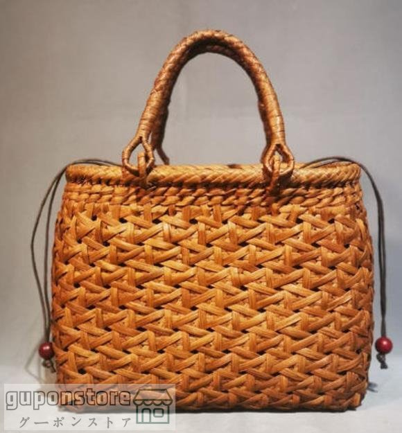 人気推薦 高品質 職人手作り良品 山葡萄かごバッグ 手編み山葡萄籠バッグ バスケット籐かご 高級UPハンドバック★拍卖