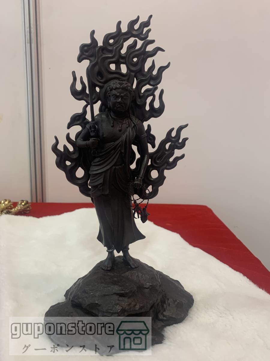 新品 仏像 不動明王立像 銅製品 仏教美術品 大型高30cm 拍卖