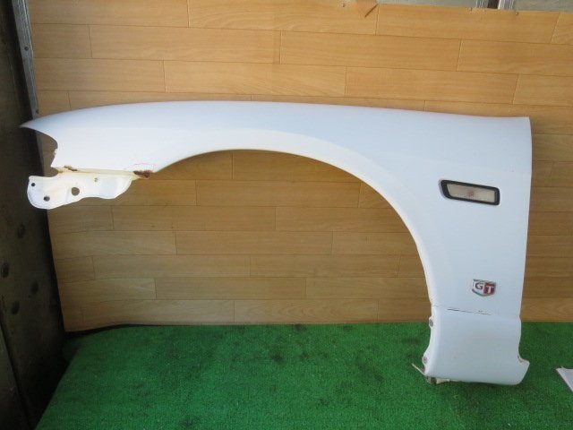 【個人宅配送不可】日産スカイライン E-ECR33 H8年式 ■左フェンダーパネル ■2CP【QM1/白】 中古 ★207308拍卖