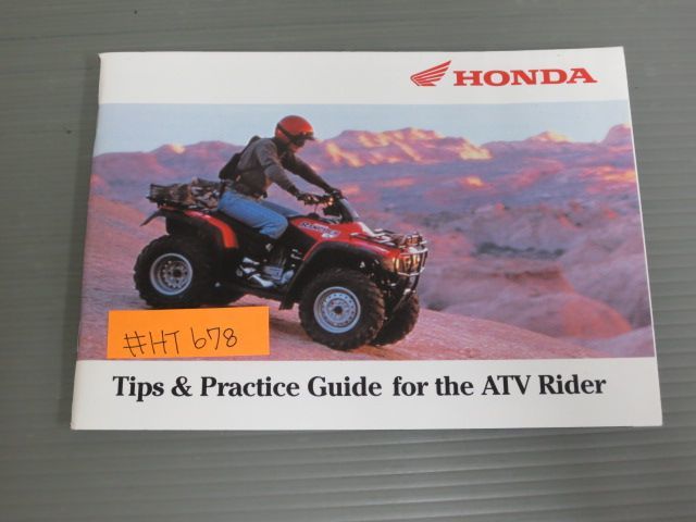 Tips&Practice Guide for the ATV Rider 英語 ホンダ オーナーズマニュアル 取扱説明書 使用説明書 送料無料拍卖