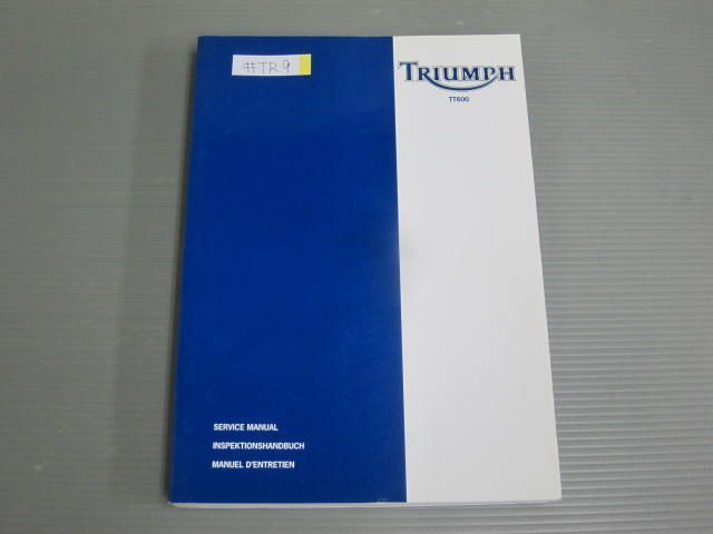 TRIUMPH トライアンフ TT660 Motorcycle Service Manual サービスマニュアル 2000 配線図有 英語版 #J拍卖