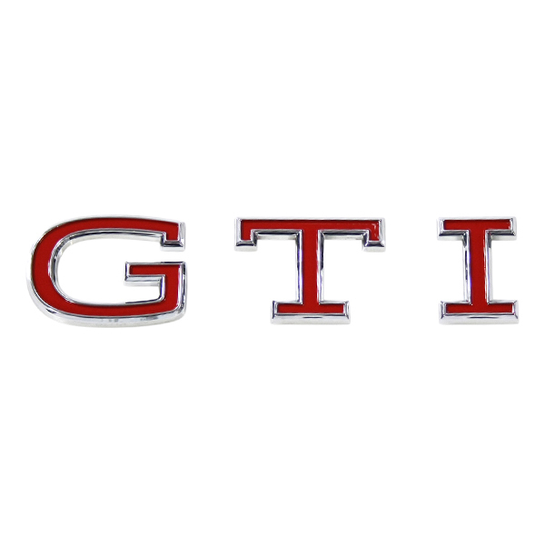 VW US純正 ゴルフ8(GOLF8) リアエンブレム/GTIロゴ(レッド)【GENUINE PARTS】新品/拍卖