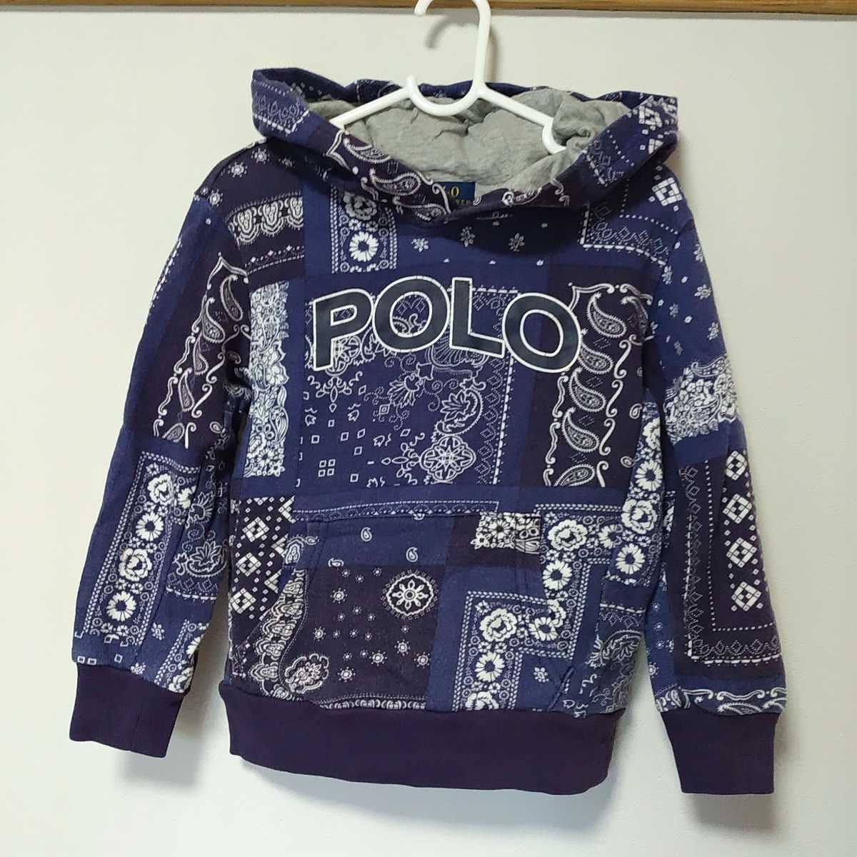 POLO RALPH LAUREN children(ポロ ラルフローレン)バンダナ プリント パーカー 110 4T 拍卖