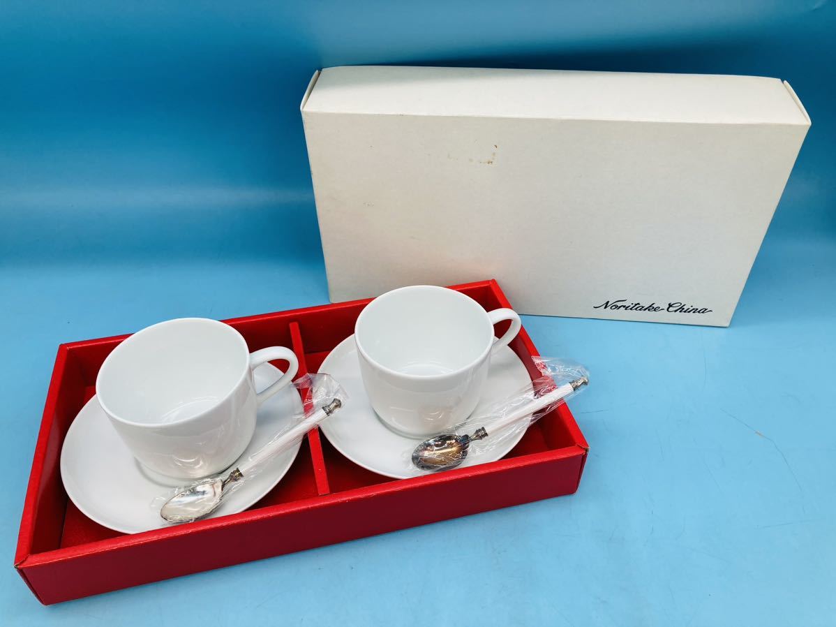 【A4929O005】ノリタケチャイナ モーニング カップ&ソーサー 碗皿 ペアセット Noritake China スープ ティー スプーン拍卖