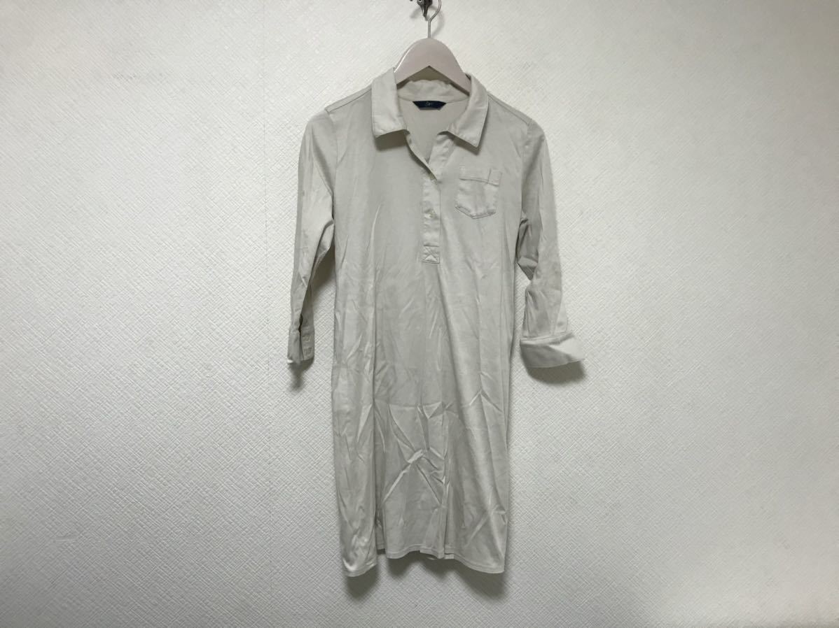 本物ソフィットsoffittoメルローズコットン長袖ポロシャツワンピースレディースビジネススーツアメカジサーフグレーフリー拍卖