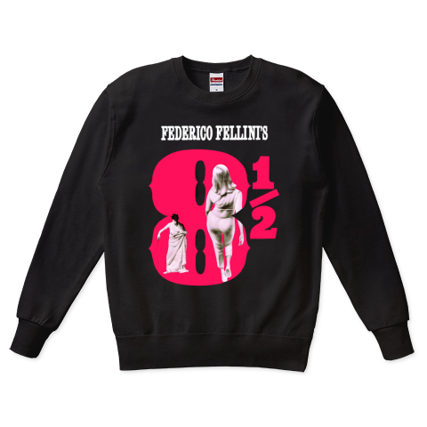 8 1/2 フェリーニ 映画トレーナー スエット 黒拍卖