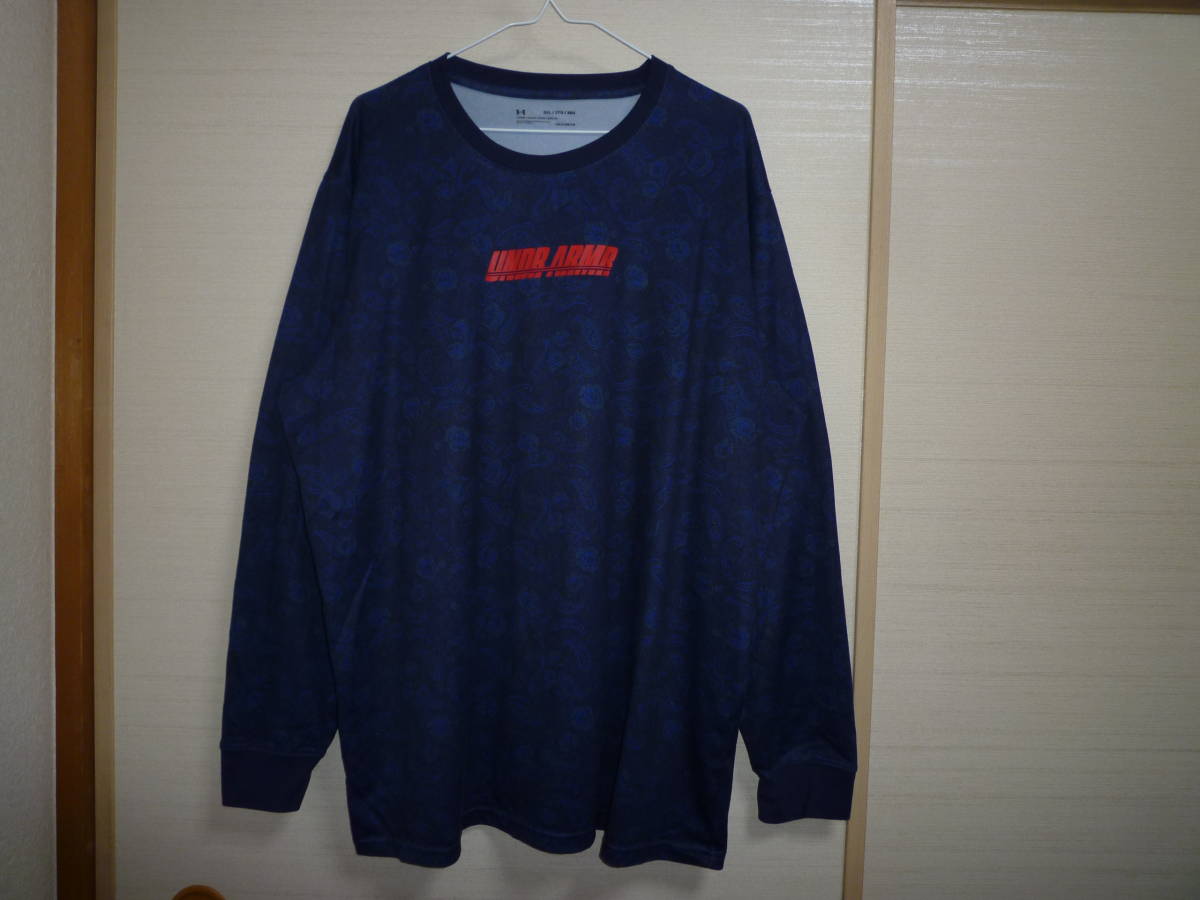アンダーアーマー ペイズリー柄 長袖シャツ 3XLサイズ拍卖