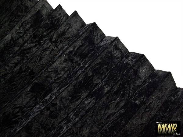 トラック用 仮眠カーテン チンチラ 黒 遮光 金華山 チンチラベロア生地 プリーツ 暗幕加工 車中泊拍卖