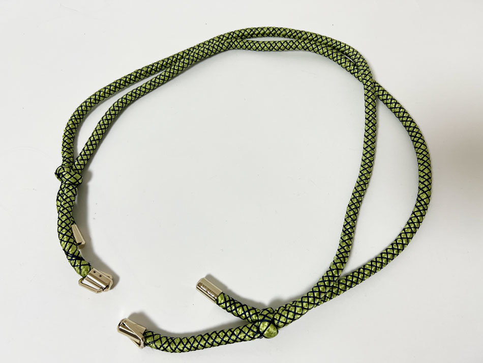 送料無料 Valextra ヴァレクストラ イジィデ ショルダーストラップ グリーン ネイビー 超美品拍卖