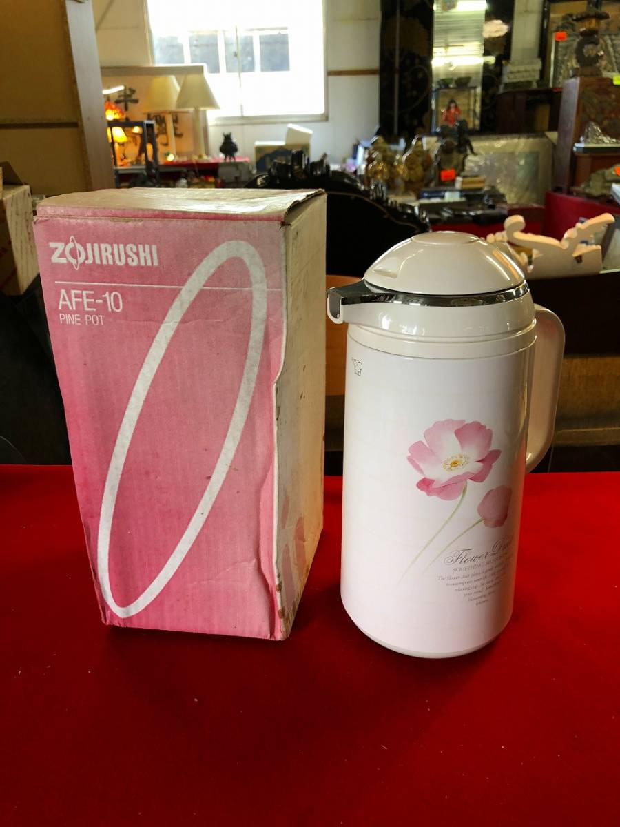 ●○◆昭和レトロ◆象印 PINEPOT DFデュエットフラワー AFE-10○●拍卖