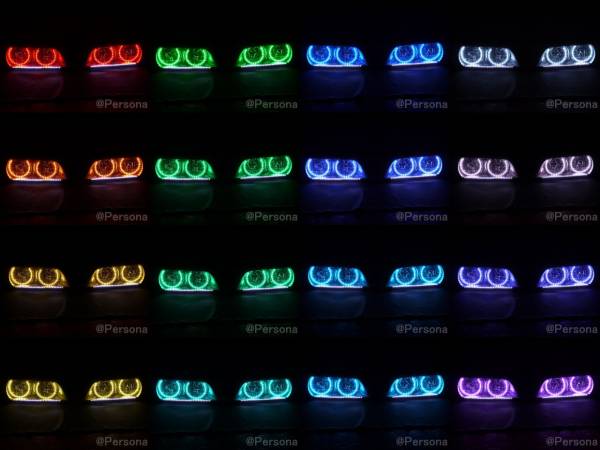 RGBイクラリング 半円型 C型 92mm 黒基板 1個 ※定形外は送料無料※ LEDイカリング ホワイト ブルー レッド ピンク レインボー拍卖